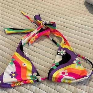 No Boundaries Purple and Orange Bikini Swim